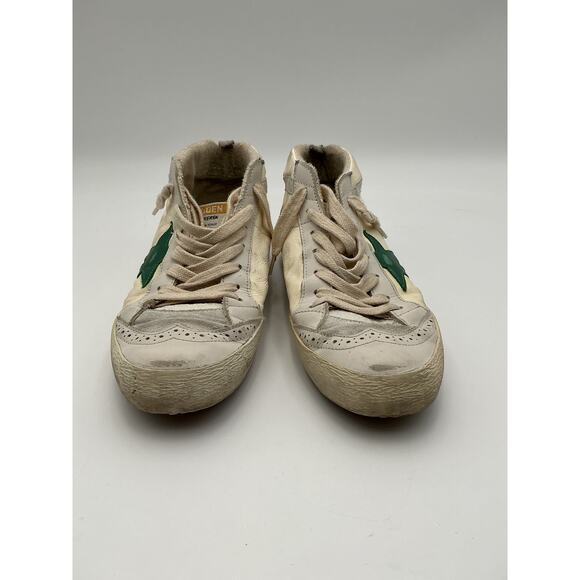 Golden Goose White Leather Mid Star Sneaker Size 8 - Picture 3 of 6